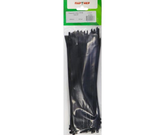 Ремешок-хомут Партнер PRTB 250x3,5 мм, черные, 100 шт. 825888 – изображение 2