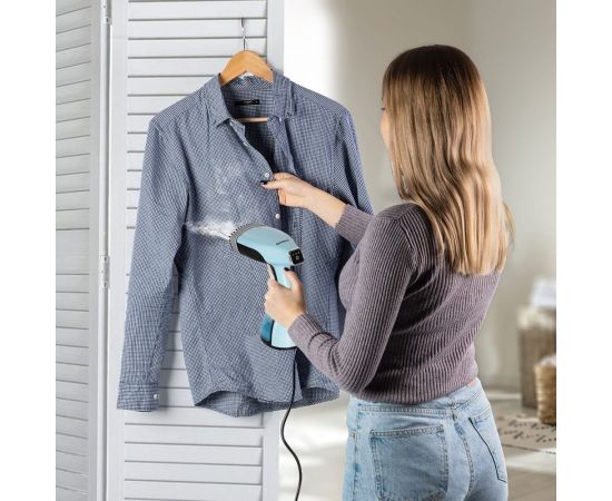 Универсальный ручной отпариватель ENDEVER Odyssey Q-454 черный/голубой 90259 – изображение 2