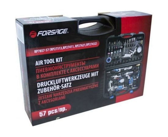 Набор инструментов с аксессуарами Forsage 57 предметов F-RP7857-57 50352 – изображение 2