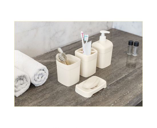 Мыльница Бытпласт Velvet 138х87х25 мм, бежевый 433239607 – изображение 3