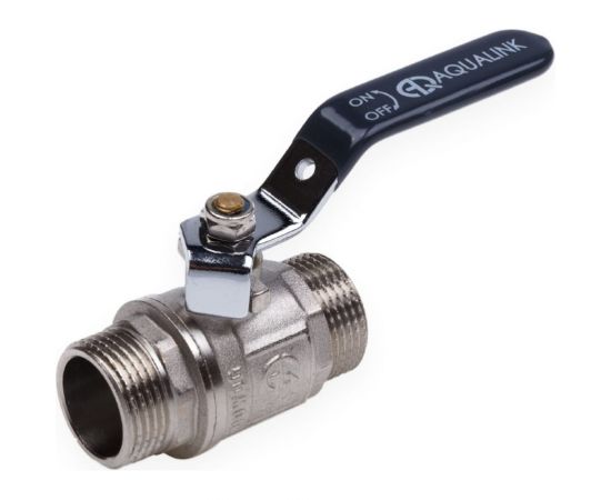 Шаровой кран AQUALINK нар-нар 1 ручка 2429 – изображение 3