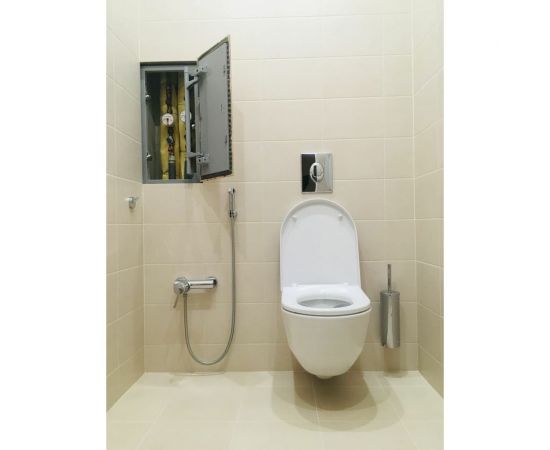 Стальной ревизионный люк под плитку Хаммер Стил 40x40 см 31400400 – изображение 3