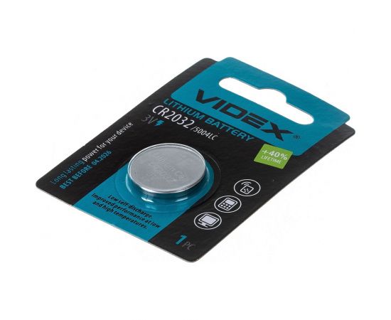 Элементы питания Videx Lithium CR2032 BL-1 VID-CR2032-1BL – изображение 3