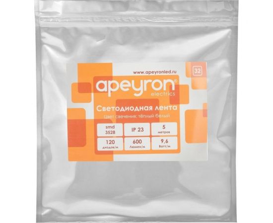 Светодиодная лента Apeyron 12В, 9,6 Вт/м 32 – изображение 3