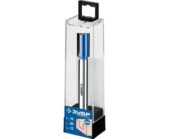 Фреза пазовая прямая Профессионал (16x30 мм, хвостовик 12 мм) ЗУБР 28755-16-30 – изображение 3