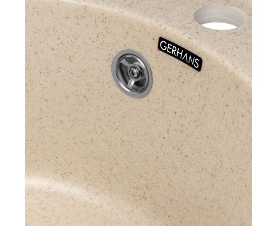 Кухонная мойка Gerhans A 05 20 БЕЖЕВЫЙ /БЕЛАРУСЬ/ 475х475 мм А05-20 – изображение 4