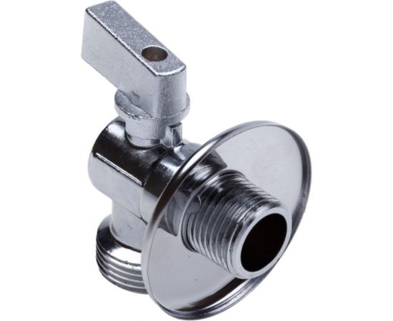 Шаровой кран AQUALINK угловой, с обратным клапаном 1/2 нар-3/4 нар Cr B 3971 – изображение 4