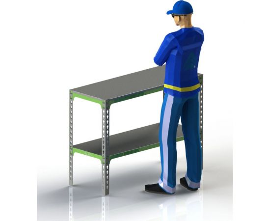 Стол-верстак 950x1800x400 (одна полка) SVPI951840 – изображение 5