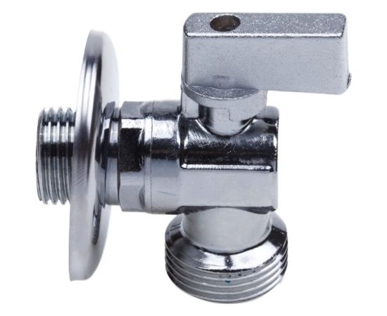 Шаровой кран AQUALINK угловой, с обратным клапаном 1/2 нар-3/4 нар Cr B 3971 – изображение 7