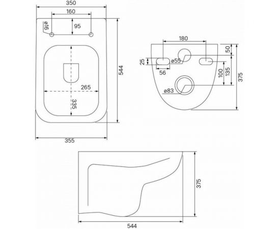Подвесной унитаз IDDIS Vibe безободковый VIBRDSEi25 – изображение 8