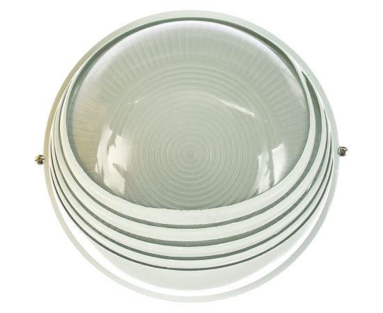 Влагозащищенный светильник Navigator 94 819 NBL-R3-100-E27/WH НПБ 1107 белый круг с ресничками 100Вт IP54 94819 