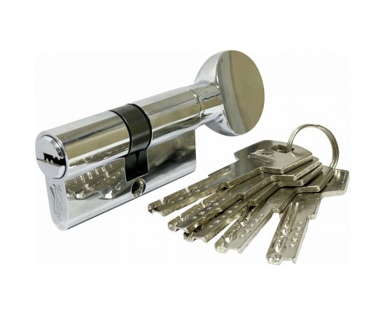 Цилиндровый механизм Вантаж 5 ключей, хром ZС80,30Cx50 СР 