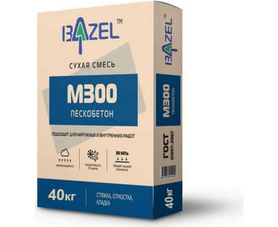 Смесь сухая строительная пескобетон Bazel М300 Пк2 F50 40 кг 4673726450075 