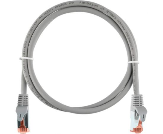 Шнур NIKOMAX S/FTP 4 пары, категория 6a, 7х0,135мм, светло-серый, 0,5м NMC-PC4SA55B-ES-005-C-GY 