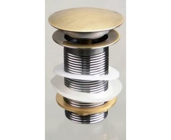 Донный клапан TERMA CLICK-CLACK c большой кнопкой, antique bronze 10113 32374 