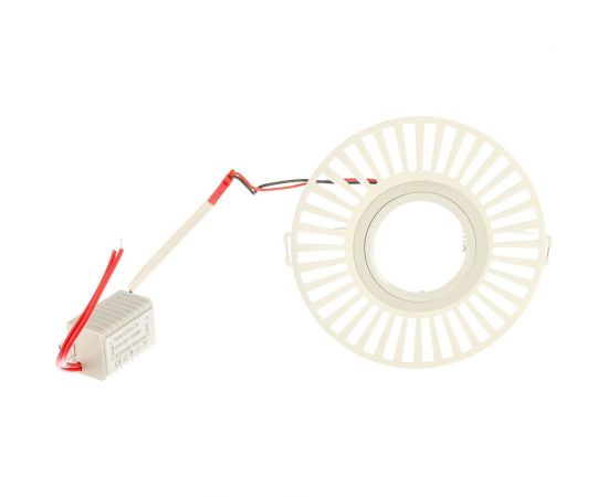 Светильник, Круг/узор, Белый, Gu5.3, 3W, LED 3000K Gauss Backlight BL137 