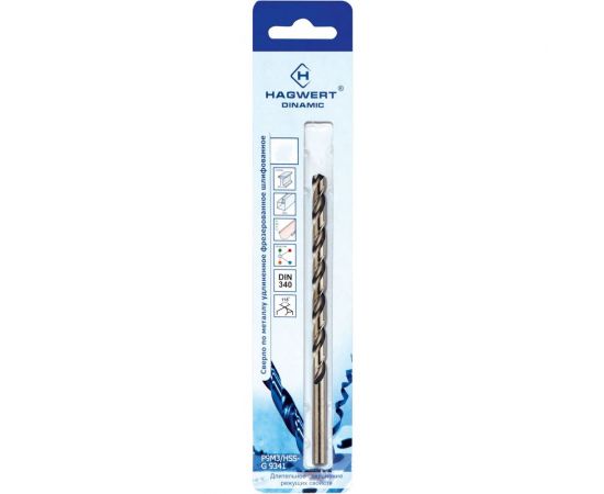 Сверло по металлу Dinamic (7.5х109 мм; Р9М3) HAGWERT 575075 