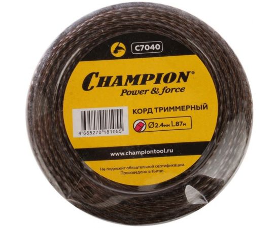 Корд триммерный Magic, нож для отреза (2.4 мм, 87 м) CHAMPION C7040 