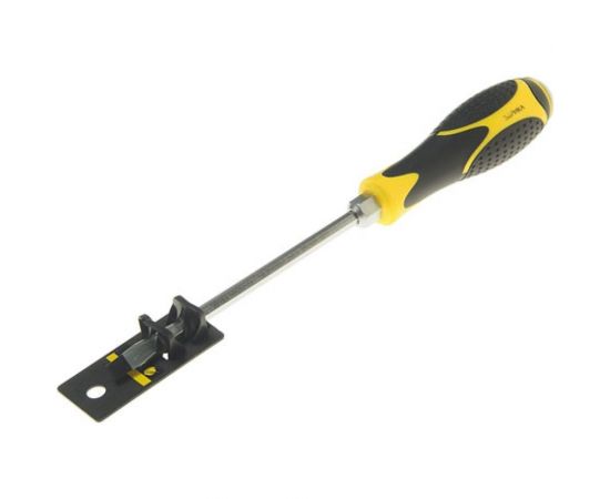 Шлицевая отвертка SL6.5х150мм H6мм магнитная ударная силовая с держателем ЭВРИКА ER-4SA-02H 