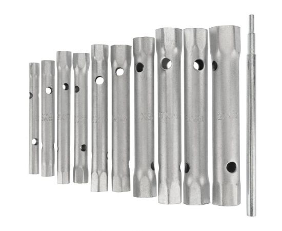 Набор трубчатых торцевых ключей REXANT 6x22 мм, 10 шт, вороток, оцинкованные, в сумке 12-5872-2 – изображение 2