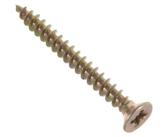 Потайной универсальный шуруп Метизный двор 4,0x40, желтый, 500 шт. 4607159063281 – изображение 2