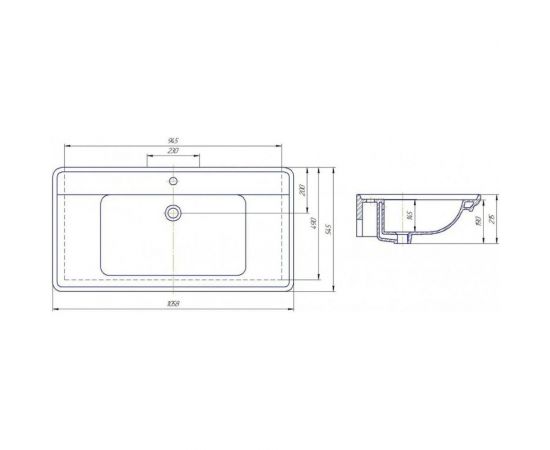 Sanflor Раковина Дуглас 105 4640021067918 – изображение 2
