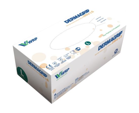 Смотровые перчатки DERMAGRIP ULTRA LS, нитрил, 200 штук, размер L CT0000000549 – изображение 2