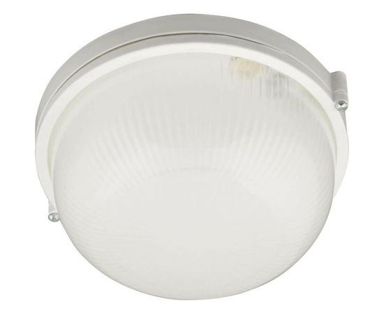 Влагозащищенный светильник Uniel UWL-R01 100W под лампу E27 IP54 WHITE Круг Е27 UL-00006771 – изображение 2