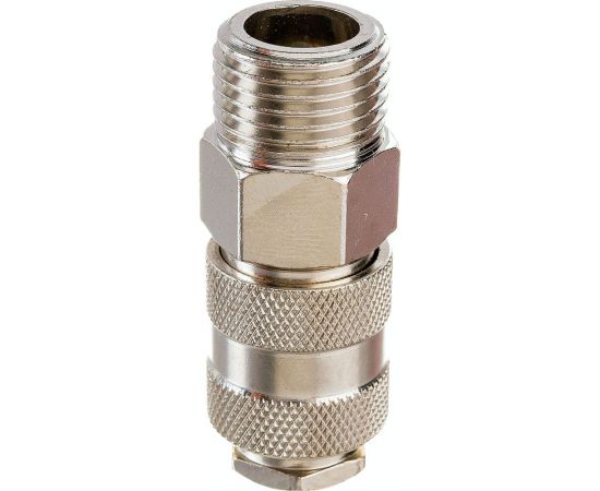 Пневморозетка быстроразъёмная универсальная с наружной резьбой 1/2" PI TOOLS 6910 – изображение 2