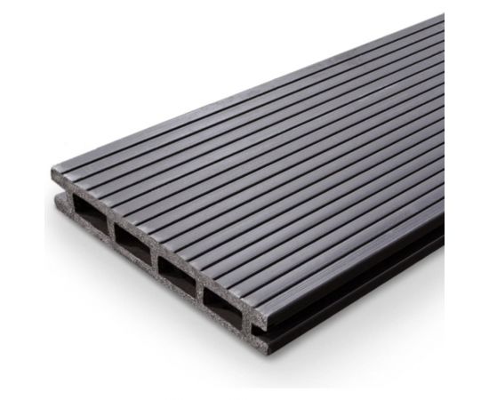 Террасная доска Groentec шовная, пустотелая, с тиснением, Орех, брашированная, венге, 4 м, ДПК TDEBW3D 145-22-4000 – изображение 2