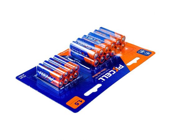 Щелочной/алкалиновый элемент питания PKCell тип - AAA 8 шт + АА 12 шт в блистере LR6(12)+LR03(8) – изображение 3