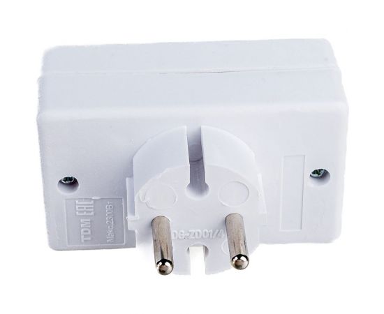 Блок на 4 гнезда TDM 2П 2,5 А, 250 B, под плоскую вилку, белый SQ1806-0203 – изображение 3