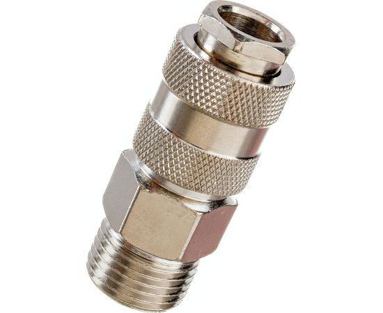 Пневморозетка быстроразъёмная универсальная с наружной резьбой 1/2" PI TOOLS 6910 – изображение 3