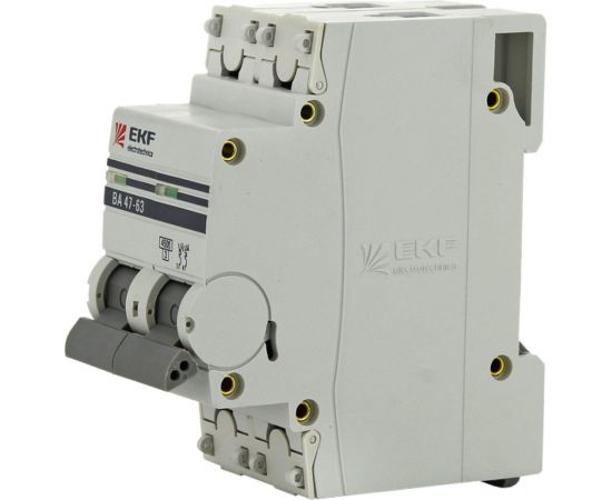 Автоматический двухполюсный выключатель EKF 20А С ВА47-63 4.5кА PROxima mcb4763-2-20C-pro 8880434 – изображение 3