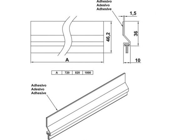 Утеплитель для двери Amig светлое дерево 2382 – изображение 5