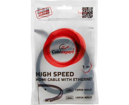 Кабель Cablexpert HDMI 1м v2.0 19M/19M черный CC-HDMI4F-1M – изображение 5
