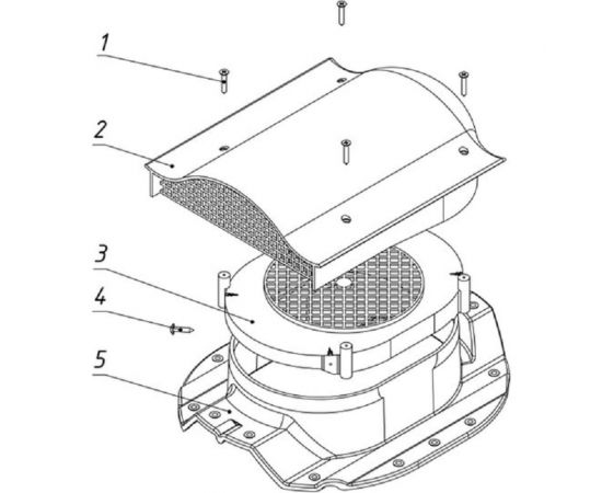 Кровельный аэратор Татполимер ТР-88/N серый 50023 – изображение 6