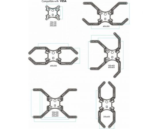 TV кронштейн VLK TRENTO 12 black 51034 – изображение 8