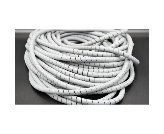 Спиральная монтажная негорючая лента Мемотерм-ММ с низким дымовыделением ЛСТнг-10 V-0 серая 10 м 491 