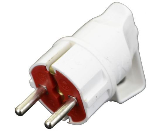 Вилка AY-KA угловая с ушком, с заземлением 7711600 