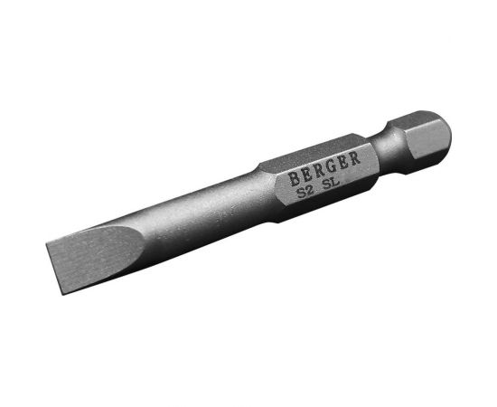 Биты магнитные SL1.0x5.5, 50 мм, 2 шт, S2 Berger BG BG2410 