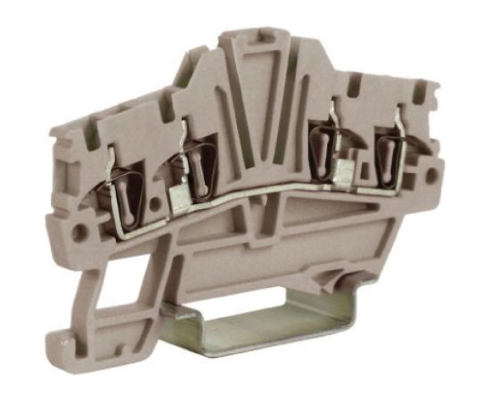 Проходной зажим DKC HMM.1 2 2GR 1,5 кв.мм серый 2 ввод 2 вывода ZHM420GR 