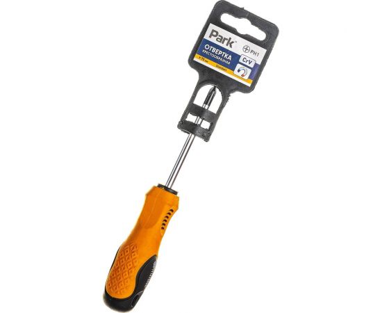 Отвертка Park PH1х75 мм двухкомпонентная рукоятка 008396 