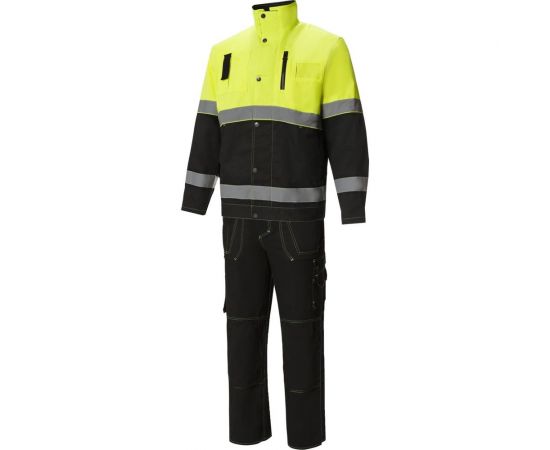 Костюм СОЮЗСПЕЦОДЕЖДА Премиум черный/лимонный, р. 52-54, рост 170-176 2000000065656 