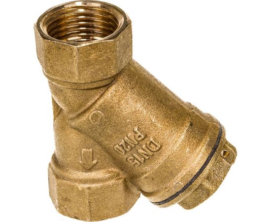 Косой фильтр 1/2 латунный с отверстием для пломбировки Uni-Fitt 211G2000 