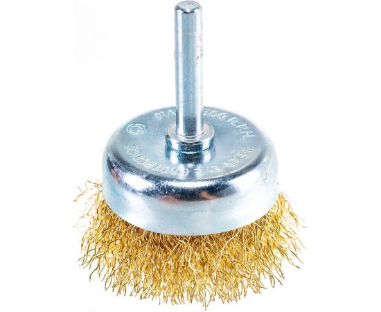 Щетка-крацовка со шпилькой для дрели,чашка 50 мм РемоКолор 45-2-405 