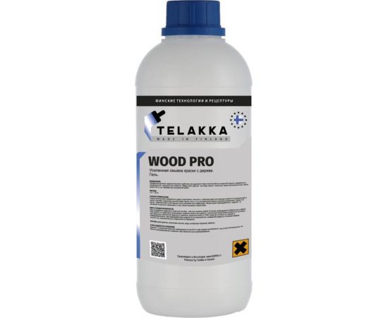 Усиленная смывка для краски с дерева Telakka WOOD PRO 1 кг 