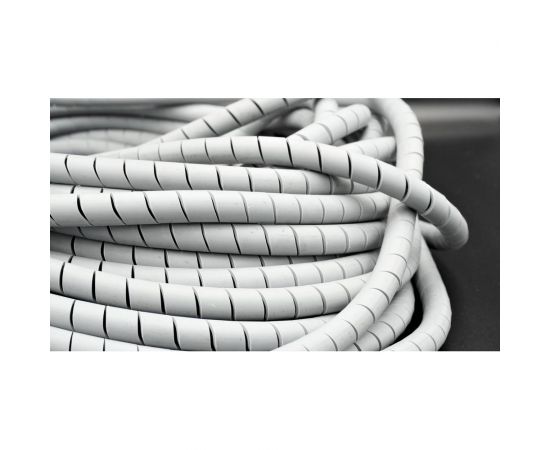 Спиральная монтажная негорючая лента Мемотерм-ММ с низким дымовыделением ЛСТнг-10 V-0 серая 10 м 491 – изображение 2