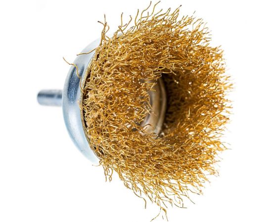 Щетка-крацовка со шпилькой для дрели,чашка 50 мм РемоКолор 45-2-405 – изображение 2