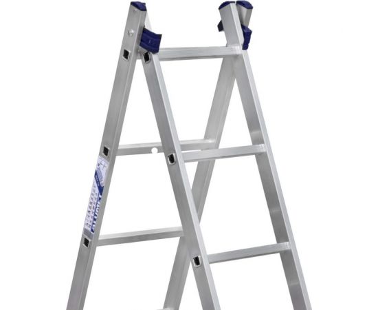 Двухсекционная универсальная алюминиевая лестница Алюмет H2 5214 – изображение 2